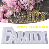 Silicone Resin Molds Non-stick Soft DIY Silicone Resin Craft Mold For Family Patterns Table Decorations Light Box Decoration