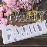 Silicone Resin Molds Non-stick Soft DIY Silicone Resin Craft Mold For Family Patterns Table Decorations Light Box Decoration