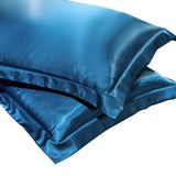 Silk Pillowcase For Hair And Skin Natural Mulberry Silk Pillow Case 2 PCS Pillow Covers Home Bedding Decor 19 X 29 Inch