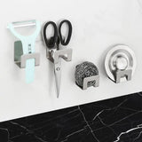 Sink Drain Rack Stainless Steel Dishcloth Rack Holder Self Adhesive Dishcloth Up Storage Hook Kitchen Cleaning Storage Shelf For