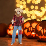 Skeleton Figurines Cute Skeleton Collectible Halloween Decoration Resin Figurine Skull Skeleton Figurine For Home Desk Decor