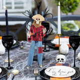 Skeleton Figurines Cute Skeleton Collectible Halloween Decoration Resin Figurine Skull Skeleton Figurine For Home Desk Decor