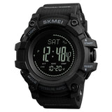 Skmei Pedometer Digital Sport Watches Mens Altimeter Thermometer Weather Tracker Wristwatches Waterproof Pressure Compass Clock