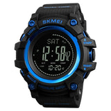Skmei Pedometer Digital Sport Watches Mens Altimeter Thermometer Weather Tracker Wristwatches Waterproof Pressure Compass Clock
