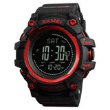 Skmei Pedometer Digital Sport Watches Mens Altimeter Thermometer Weather Tracker Wristwatches Waterproof Pressure Compass Clock
