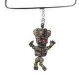 Skull Pendant For Keys Creepy Skull Keychain Pendant Seasonal Decor Party Favors For Backpack Shoulder Bag Key Chain Mobile