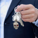 Skull Pendant For Keys Creepy Skull Keychain Pendant Seasonal Decor Party Favors For Backpack Shoulder Bag Key Chain Mobile