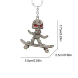 Skull Pendant For Keys Creepy Skull Keychain Pendant Seasonal Decor Party Favors For Backpack Shoulder Bag Key Chain Mobile