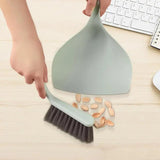 Small Broom Dustpan Set Mini Portable Handheld Floor Sweeper Cleaning Tool For Keyboard Tabletop Kitchen Bedroom Living Room