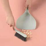 Small Broom Dustpan Set Mini Portable Handheld Floor Sweeper Cleaning Tool For Keyboard Tabletop Kitchen Bedroom Living Room
