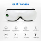 Smart Eye Massager with Heat Vibration Air Pressure Bluetooth Music Eye Care Massage Device Eyes Fatigue Relief Therapy Glasses