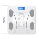Smart Smart Body Fat Scale Bluetooth Electronic Scale Body Scale Adult Fat Scale Weighing BMI Analyzer Supports App