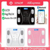 Smart Smart Body Fat Scale Bluetooth Electronic Scale Body Scale Adult Fat Scale Weighing BMI Analyzer Supports App