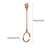 Smoking Ring Holder For Men Smoking Ring Clip Blunt Holder Copper Ring Finger Clamp Skull Shape Smoking Jewelry Smoke Holder