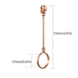 Smoking Ring Holder For Men Smoking Ring Clip Blunt Holder Copper Ring Finger Clamp Skull Shape Smoking Jewelry Smoke Holder