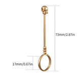 Smoking Ring Holder For Men Smoking Ring Clip Blunt Holder Copper Ring Finger Clamp Skull Shape Smoking Jewelry Smoke Holder