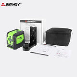 Sndway Self Leveling 2 Line Laser Level Green Red Lazer Level Instrument Horizontal Vertical Laser Level