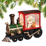 Snow Globe Train Battery Operated Snow Globe Lighted Train Decoration Indoor And Outdoor Decors For Living Room Study Room