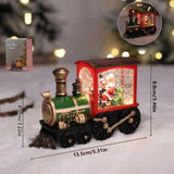 Snow Globe Train Battery Operated Snow Globe Lighted Train Decoration Indoor And Outdoor Decors For Living Room Study Room