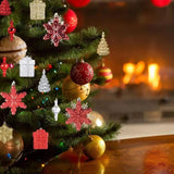 Snowflake Charm For Christmas Tree Snowflake Pendant Decoration Charming Christmas Snowflake Ornaments For Home Bedroom Weddings