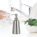 Soap Lotion Dispenser Stainless Steel Shampoo Dispenser Pump Bottle Reusable Shampoo Body Washing Cream Storage Holder Container