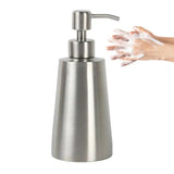 Soap Lotion Dispenser Stainless Steel Shampoo Dispenser Pump Bottle Reusable Shampoo Body Washing Cream Storage Holder Container