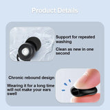 Soft Silicone Anti Noise Sleeping Ear Plug, Noise Reduction, Sound Insulation, Head Protection, Waterproof Cotton, Swimming Cott