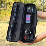 Sougayilang Fishing Rods and Reels Set Bag Portable 5 Sections Fishing Rod and 12LB Max Drag Baitcasting Reel Set Carp Fishing