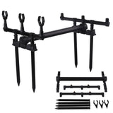 Sougayilang Top Quality Adjustable Retractable Carp Fishing Rod Stand Holder for 3 Fishing Rods Carp Fishing Equipment Pesca