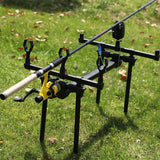 Sougayilang Top Quality Adjustable Retractable Carp Fishing Rod Stand Holder for 3 Fishing Rods Carp Fishing Equipment Pesca