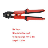 Special Aluminum Sleeve Crimping Pliers For Steel Wire Rope Fishing Clamp Chuck Shearing Hardware tools Crimping Range 0.1-2.2mm