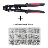 Special Aluminum Sleeve Crimping Pliers For Steel Wire Rope Fishing Clamp Chuck Shearing Hardware tools Crimping Range 0.1-2.2mm