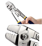 Special Aluminum Sleeve Crimping Pliers For Steel Wire Rope Fishing Clamp Chuck Shearing Hardware tools Crimping Range 0.1-2.2mm