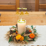 Spinning Candle Holder Rotary Candle Holder Candlestick Spinning Candleholder Metal Table Centerpieces Revolving Candlesticks