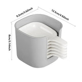 Spit Bone Dishes Salad Plates Reusable Spit Bone Dish Multifunction Salad Plates Grey White Small Plates For Fruit Sushi Cake