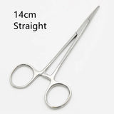 Stainless Steel Fishing Plier Scissor Line Cutter Hook Remover Forceps Tackle Curved Tip Clamps Fishing Tools 12.5/14/16/18cm