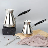 Stainless Steel Hand Brewed Coffee Pot, European Style Long Handle Milk Tank, and Foam Dispenser Appliance