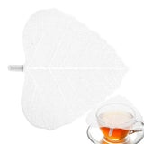 Stainless Steel Tea Strainer Leaf Shape Kung Fu Tea Cup Strainer Reusable Stainless Steel Tea Strainer Maple Coffee Mugs Tea Cup