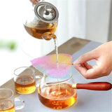 Stainless Steel Tea Strainer Leaf Shape Kung Fu Tea Cup Strainer Reusable Stainless Steel Tea Strainer Maple Coffee Mugs Tea Cup