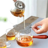Stainless Steel Tea Strainer Leaf Shape Kung Fu Tea Cup Strainer Reusable Stainless Steel Tea Strainer Maple Coffee Mugs Tea Cup