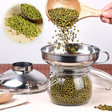 Stainless Steel Wide  Mouth Canning Funnel With Large Diameter For Packaging Food Pickles Fruit Jam Sausages Kitchen Accessory
