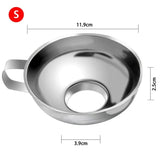 Stainless Steel Wide  Mouth Canning Funnel With Large Diameter For Packaging Food Pickles Fruit Jam Sausages Kitchen Accessory