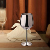 Stainless Steel Wine Glasses Unbreakable Metal Cocktail Glasses , 500 Ml, for Drinking Cocktails and Wine at Bar and Home