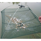 Strengthened 4/6/8 Holes Automatic Fishing Net Shrimp Cage Nylon Foldable Fish Trap Cast Net Cast Folding Fishing Net Outdoor