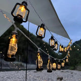 String Lights Outdoor LED Tent Lantern Waterproof Landscape Lights For Outside Party Porch Backyard Bistro Garden Patio Yard