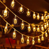 String Lights Outdoor LED Tent Lantern Waterproof Landscape Lights For Outside Party Porch Backyard Bistro Garden Patio Yard