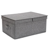 Style Foldable with Lid Clothes Storage Box Home Clothes Storage Bin Folding Storage Cabinet Kids Toys Fabric Organizer
