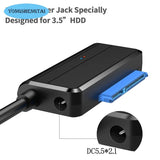 T38 HDD Adapter Easy Drive Cable USB To SATA 5Gbps 2.5/3.5 Inch Compatible Hard Disk Data Cable USB 3.0 Hard Disk Adapter