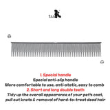 TAA Pet Combs Grooming Comb for Dog Accessories Cat Brush Aerospace Aluminum Alloy Ultra-light Pet Item Puppy Tools Pet Supplies