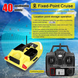 TESLAX 24000mAh GPS RC Fishing Bait Boat,500M Remote Control Fish Finder,2Kg Loading Automatic Cruise/Return/Route Correction